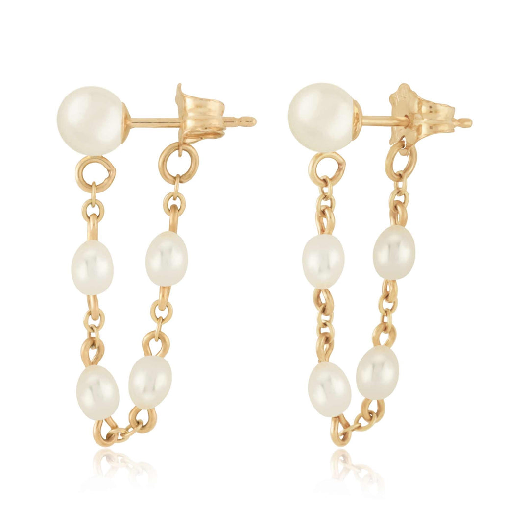 14K Yellow Drop Pearl
