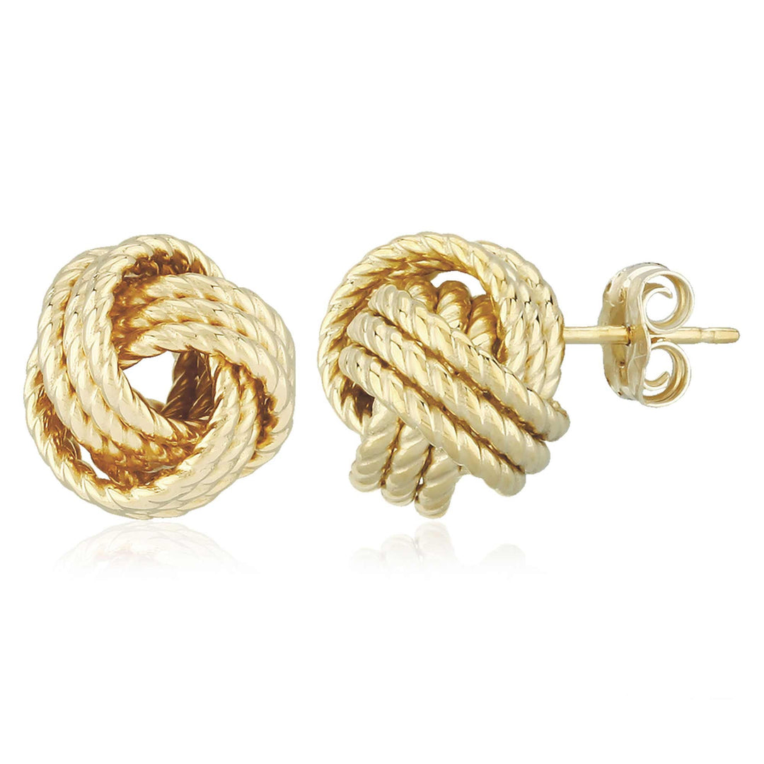 Vermeil Stud Sterling Silver Yellow