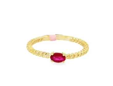 Colored Stone Rings  -  Women'