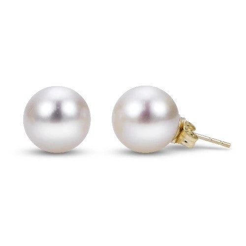 14K Yellow Stud Pearl