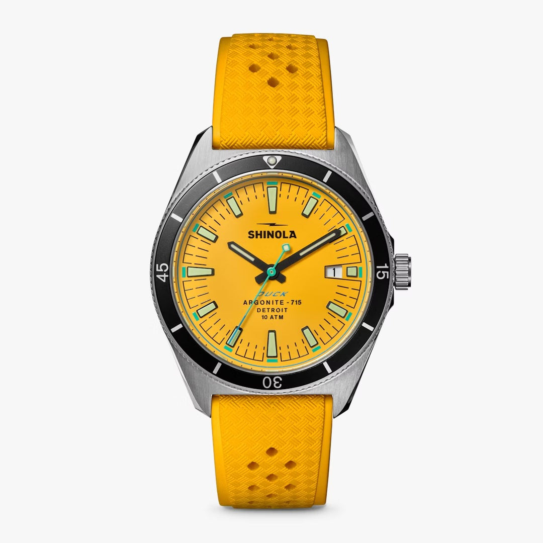 Men's SHINOLA, Duck Argonite 715 Quartz Yellow 100m