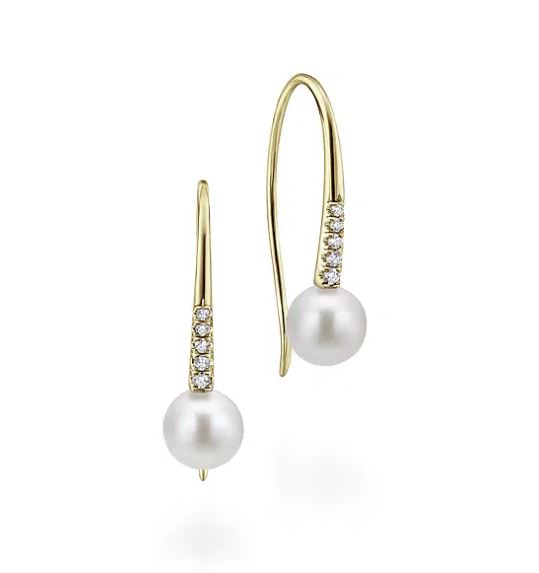 14K Yellow Drop Pearl