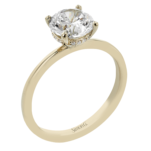 18K Yellow 2.00ct. Round Solitaire Diamond Engagement Ring
