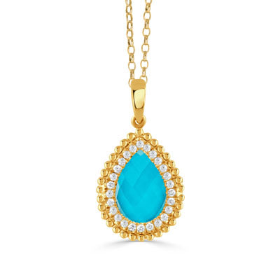 Colored Stone Pendant