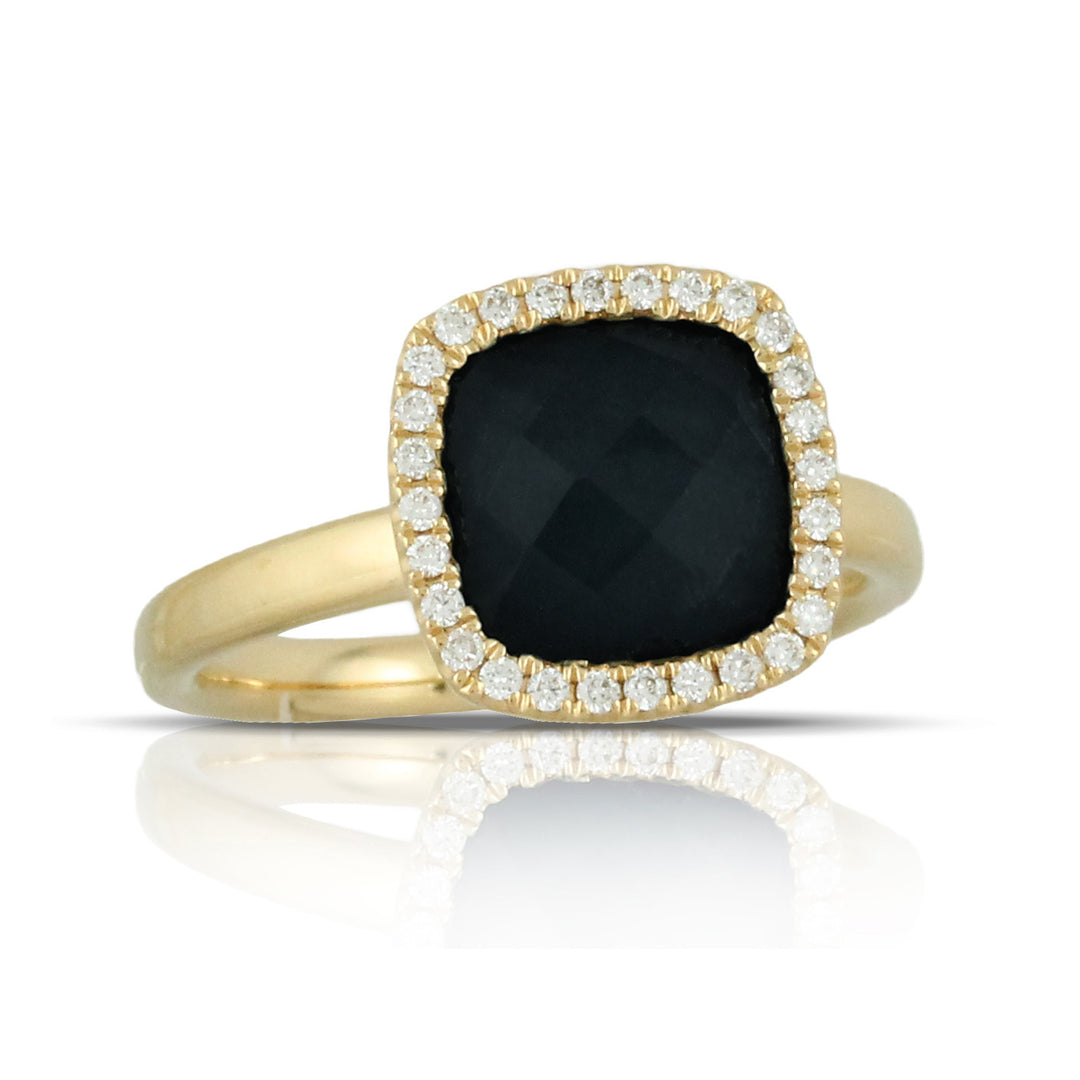18K Yellow 2.84ct. Round Gemstone Women's Colored Stone Rings