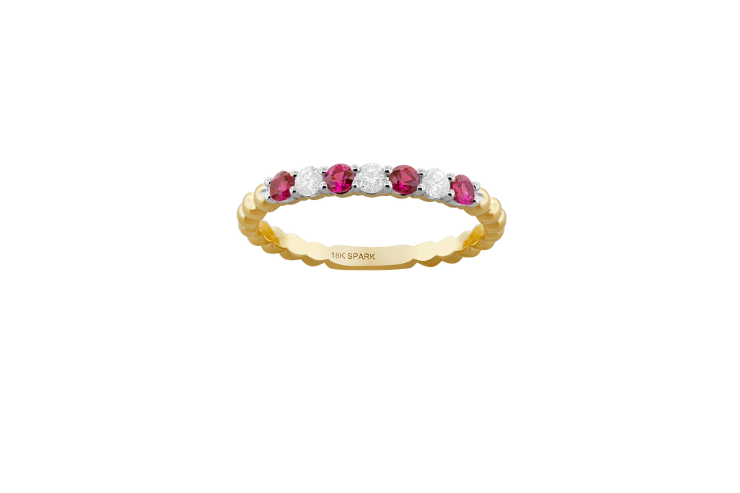 Colored Stone Rings  -  Women'
