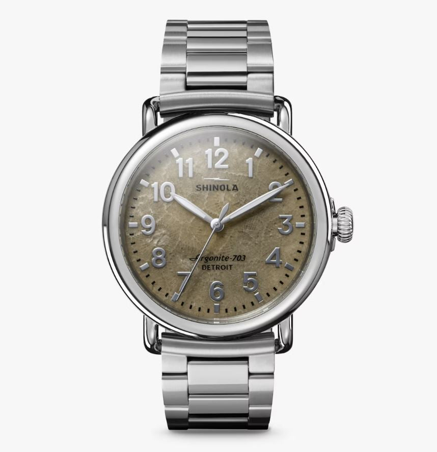 Men's SHINOLA, Runwell Argonite 703 Quartz Petoskey Stone 50m
