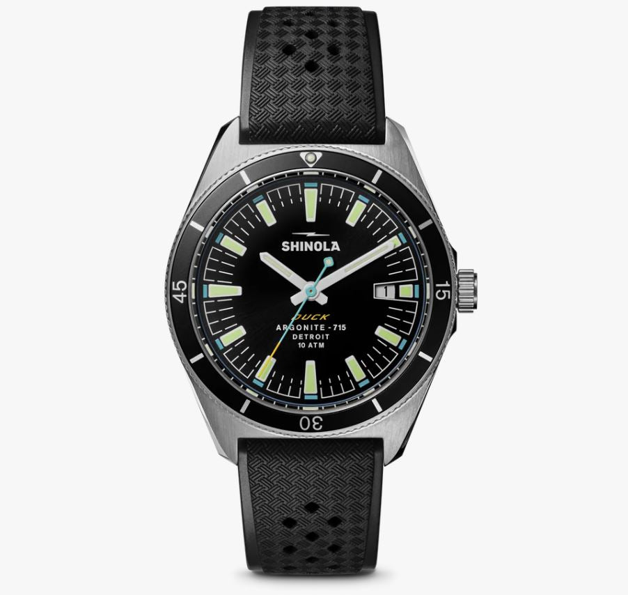 Men's SHINOLA, Duck Argonite 715 Quartz Black 100m