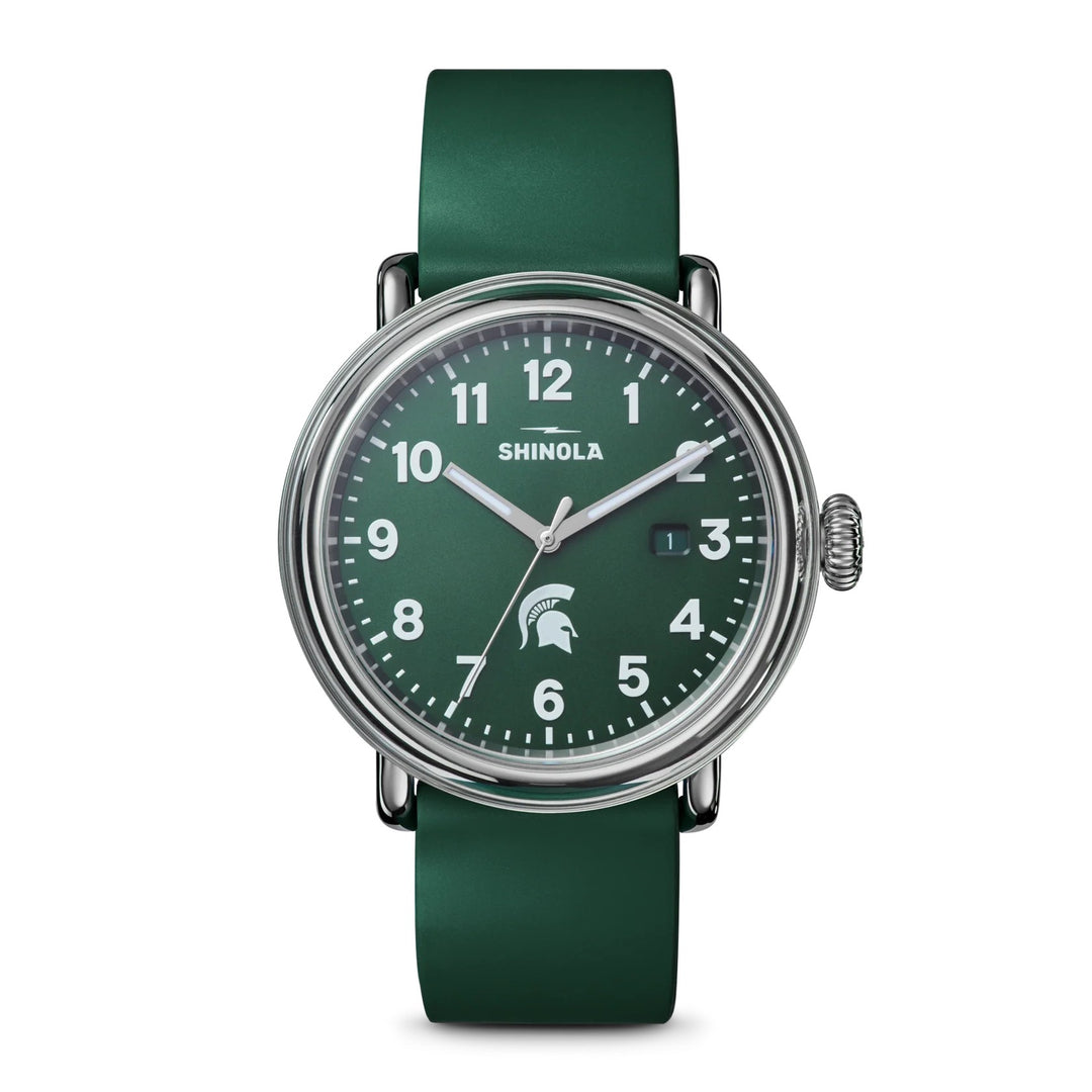 Men's SHINOLA MSU Detrola Argonite 705 Quartz Green 50m