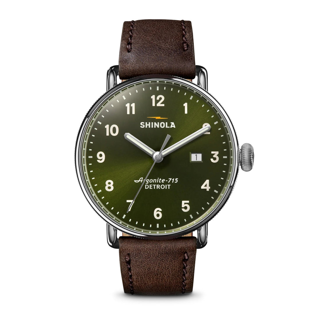 Men's SHINOLA, Canfield Argonite 715 Quartz Green 50m