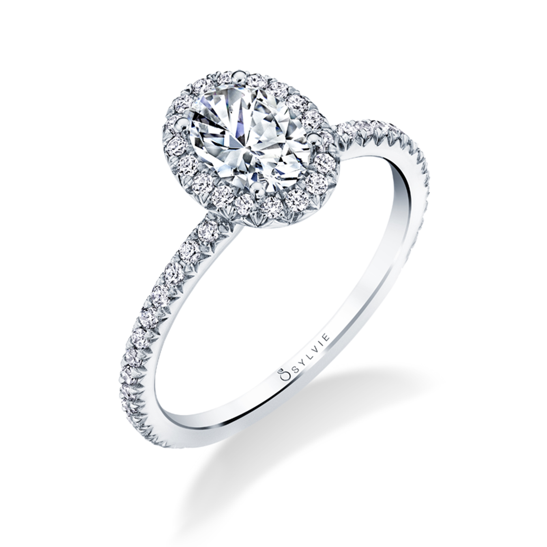 Oval Cut Classic Halo Engagement Ring - Vivian S1793-032A4W10O ...