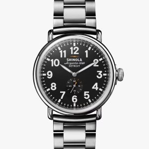 The Runwell Sub Second 47mm Shinola Watch
Case: Stainless Steel, Sapphire Crystal
Dial: Black, 3 Hand, Super-Luminova Hands, Indices, and Numbers
Serial No.: S01 011 00073