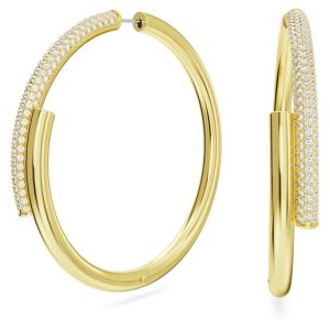 Swarovksi, Dextera Hoop Earrings, Gold-Tone Plated